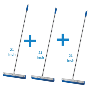 Pack of 3 – 21-Inch Steel Squeegee
