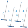 Pack of 4 – 21-Inch Steel Squeegee